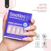 Picture of Beetles Press On Nails 30 Pcs in 15 Sizes Medium Almond Nude Pink Neutral Gradient Color French Tip False Nails with Quick-drying Strong Glue Mini Manicure File Gifts for Women Girls