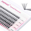 Picture of DIY Eyelash Extension 20 Roots Lash clusters 0.07 C Curl 8/10/12/14/16mm Mixed Tray Melt Flare Lashes Natural Long Individual Lashes Reusable Lashes Extension By FADVAN (20 Roots-0.07-C, 8-16mm)