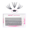 Picture of DIY Eyelash Extension 20 Roots Lash clusters 0.07 C Curl 8/10/12/14/16mm Mixed Tray Melt Flare Lashes Natural Long Individual Lashes Reusable Lashes Extension By FADVAN (20 Roots-0.07-C, 8-16mm)