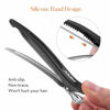 Picture of AIMIKE Professional Salon No-Trace Hair Clips for Thick and Thin Hair, Styling and Sectioning with Silicone Band, Non Slip, 6 Pack