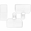 Picture of NECABLES 2+1Pack 2pcs 3 Way Phone Jack Splitter RJ11 6P4C 1 Male to 3 Females and 1pc Phone Line Coupler for Landline and Fax White