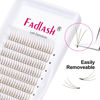 Picture of Volume Lash Extensions 0.07 Colored Lash Extensions 3D Premade Volume Fans Eyelash Extensions Brown Long Stem C Curl Premade Lash Fans (Brown-0.07C, 13mm)