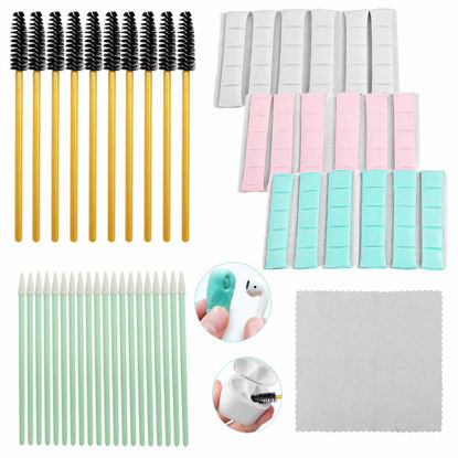 Picture of 121 Pcs Cleaning Kit,Sonku Cleaner Set Putty Remover Brushes and Microfiber Cloth for Headphones,Tablets,Cameras,Keyboards,Smartphones,Charging Port Cleaning