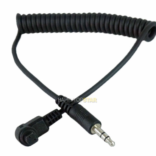 Picture of 3.5mm - RS-80N3 (C3) Shutter Release Cord Cable Compatible with R5 R3 R5C 5D /MKII/MKIII/MKIV 6D 7D 1DMK 1DX 1DXMK II 1Ds 1Ds MKIII 1V, 10D 20D 20Da 30D 40D 50D 5Ds 5Ds R EOS3 D30 D60 D200