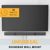 Picture of Universal Soundbar Wall Mount Bracket, Adjustable, Compatible with Most Brands, Complete with mounting Hardware, Black