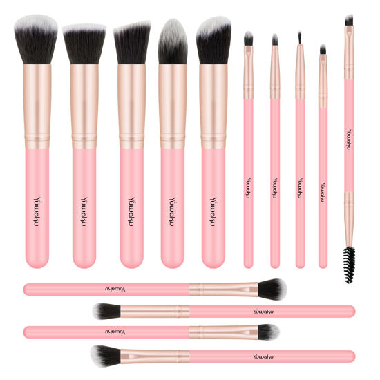 Picture of Makeup Brushes, Makeup Kit 14PCS, Make up Brushes Set Pink for Makeup