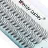 Picture of Individual Lashes 10 Root 12-16mm Cluster Eyelashes C Curl 0.07mm Eyelashes Eyelash Extension 10D Soft Lightweight Professional Handmade Individual Cluster Eye Lashes(Cluster Lashes-10D-0.07-C,13mm)