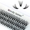 Picture of Individual Lashes 40 Root 12-16mm Cluster Eyelashes D Curl 0.07mm Eyelashes Eyelash Extension 40D Soft Lightweight Professional Handmade Individual Cluster Eye Lashes(Cluster Lashes-40D-0.07-D,13mm)