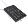 Picture of MythGeek 19 Keys Numeric Keypad, Retractable USB Cord Financial Accounting Number Keyboard with 19 Keys for Mac Windows XP Laptop Desktop PC