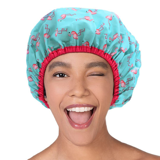 Flamingo shower shop cap