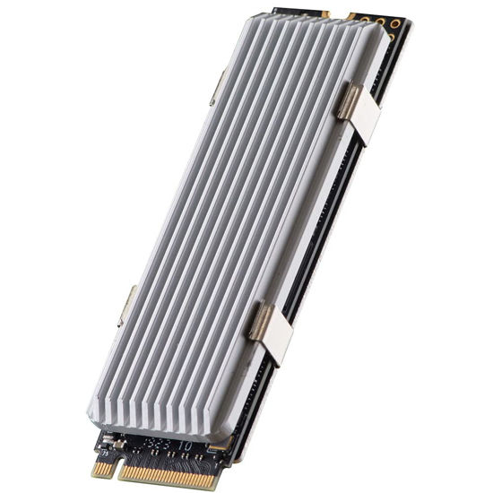 Picture of QIVYNSRY M.2 heatsink 2280 SSD Heat Sink, Only Support Single-Sided 2280 M.2 SSD, with Thermal Silicone Pad for PS5 PCIE NVME M.2 SSD or NGFF SATA M.2 SSD Computer and PC, Silver