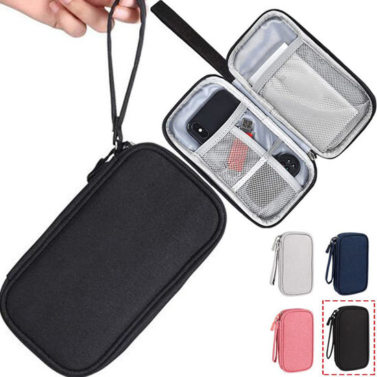 Picture of Electronic Organizer Case, Waterproof Portable Electronic Organizer Travel Accessories Cable Bag Universal Cord Storage Case Carrying for Cable/Cord Storage, Charging Cable, Cell Phone, Power Bank