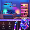 Picture of ONEVER USB LED Strip Lights Waterproof, RGB Strip Light Dimmable LED Tape Lights Touch Control, Decor Light Stick On Cabinet Bedroom Kitchen TV Mirror, Backlight for Vivarium Reptile Starter Habitat