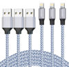 Picture of DAZHWA iPhone Charger 3pack 6ft [Apple MFi Certified] Nylon Braided USB-A to Lightning Cable Cell Phone Fast Charger Cord Compatible iPhone14/13/12/11Pro Max/XS/XR/X/8/7/iPad More