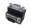 Picture of CERRXIAN 90 Degree VGA 15 Pin Male to Female Extension Cable Converter Adapter Coupler