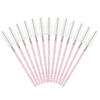 Picture of GCQQ 200PCS Crystal Mascara Wands, Disposable Eyelash Eyebrow Spoolie, Benable and Lightweight Eyelash Brush, Mascara Brushes for Makeup Eyelash Extensions (Pink+White)