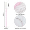 Picture of GCQQ 200PCS Crystal Mascara Wands, Disposable Eyelash Eyebrow Spoolie, Benable and Lightweight Eyelash Brush, Mascara Brushes for Makeup Eyelash Extensions (Pink+White)