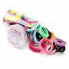 Picture of HOYOLS Seamless Hair Band Small Hair Ties Ponytail Holder No Crease Damage 4cm (10 Multi Color Set)