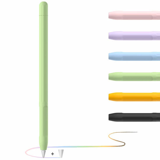 Picture of YINVA Case for Apple Pencil Grip for Apple Pencil Accessories Holder for Apple Pencil 1st Generation Cover Sleeve for Apple Pencil with Protective Nib Cover for iPad Pencil(Green)