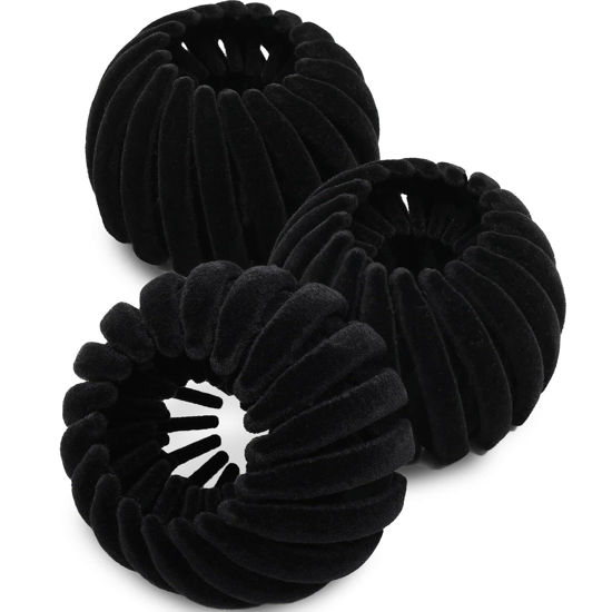 Picture of Sizobi 3 Pcs Black Hair Clips, Expandable Bird Nest Hair Clip, Hair Accessories For Women and Girls, Hair Bun Clip for Thin Thick Curly Hair