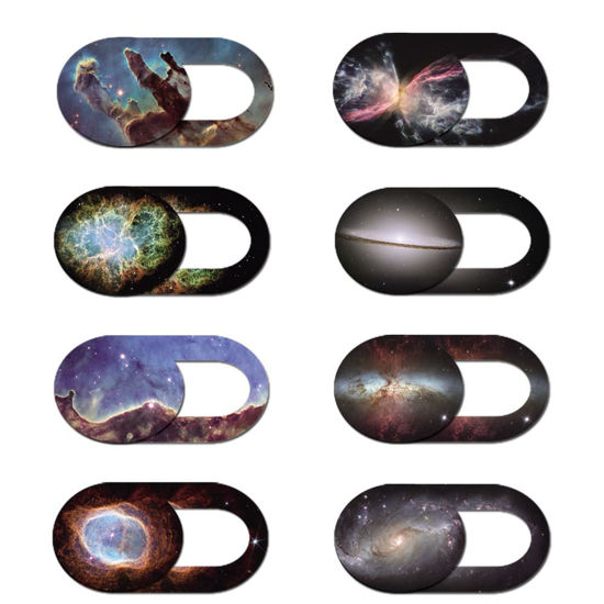 Picture of Laptop Camera Cover Slide 8 Pack Space Photos, Webcam Cover Slide Phone Camera Cover, Ultra-Thin Computer Camera Cover Slide Blocker Slider Fits iPhone MacBook Laptop, Desktop, PC, Tablet