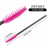 Picture of 300 Pcs Disposable Mascara Wand Eyelash Brush for EyeLash Extension Supplie(Red)