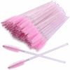 Picture of Tbestmax 200 Disposable Eyelash Brush Mascara Wands Spoolies for Eye Lashes Extension Eyebrow and Makeup Pink