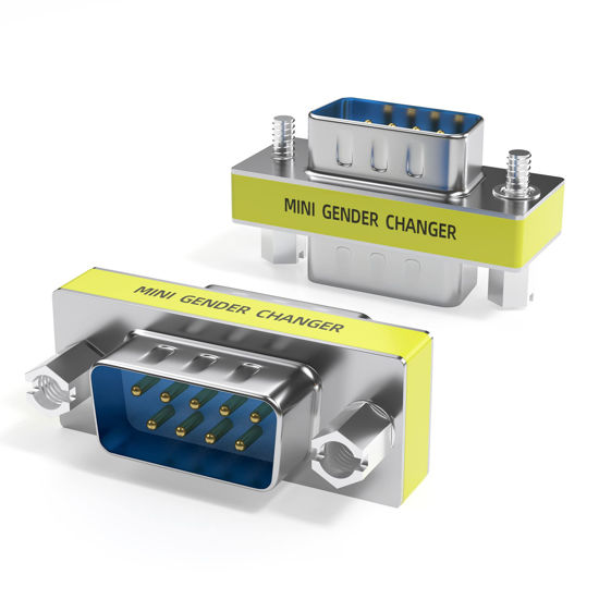 Picture of DriverGenius RD232M2M | RS232 Serial DB9 Gender Changer - 9-Pin COM Port - Male/Male