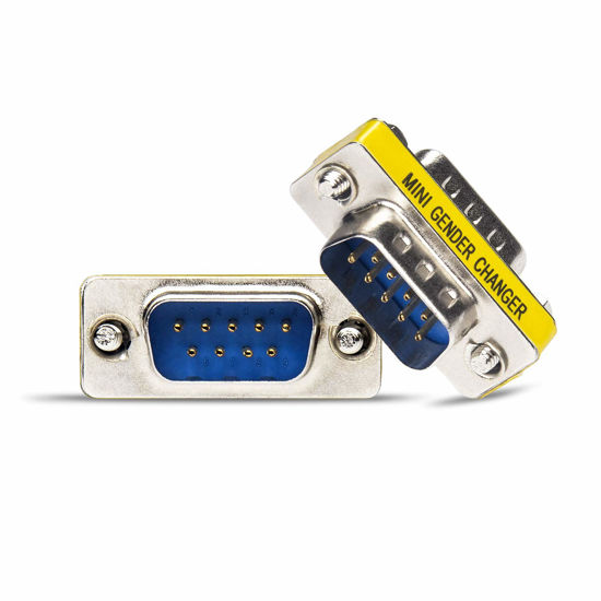 Picture of LinkStable DriverGenius RD232M2M DB9 Serial RS232 COM Gender Changer for USB to RS232 Serial Cable Adapter (Male/Male)