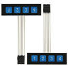 Picture of E-outstanding 2Pcs 1x4 Matrix Array 4 Key Membrane Switch Keypad 4 Keys for Keyboard