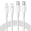 Picture of USB C to Lightning Cable 3FT 2Pack [Apple MFi Certified], Power Delivery iPhone Cables Type C iPhone Charger Cord Fast Charging Compatible iPhone 14 13 12 11 Pro Max X XS XR 8 7 6s Plus SE