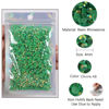 Picture of 2500pcs 4mm 25gram Jelly Rhinestone AB Color Non Hotfix Glitter Round Flatback Nail Stones Strass Gems Diamonds DIY Nail Art Decoration