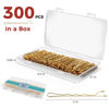Picture of 300 Pcs Bobby Pins Blonde, Blonde Hair Pins for Women Girls and Kids, (Blonde)