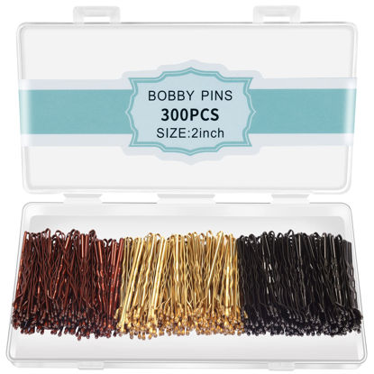 Picture of 300 Pcs Bobby Pins Mixed color, Hair Pins for Women Girls and Kids, (Mixed color)