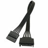 Picture of Longdex SATA Power Extension Cable 11.8Inch Black 15Pin SATA Male to Female Extender Cable Adapter for HDD Hard Drive