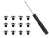 Picture of 12PCS M2x3 Torx T5 Screws for Dell XPS 13 9343 9350 9360 9370 9380, XPS 15 9500 9550 9560, Precision M5510 5520, Razer Blade 14 15 & Blade Stealth 12.5, HP Envy 13 Series Laptop w/Screwdriver, Black