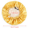 Picture of CHORHA Satin Sleep Cap,Double-Sided Adjustable Sleep Bonnet,Bonnet Cap for Sleep Yellow