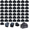 Picture of RJ45 Jack Dust Cover,50Pcs RJ45 Anti Dust Cover Cap Protector Plug Protects Ethernet Hub Port for RJ45 Female Port for TV,Computer,Other Devices (Black)