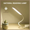 Picture of USB LED White Reading Night Light Lamp 2PACK, 5V 2.5W Portable Natural Reading Lamp with Flexible Neck, Eye Protection, Pocket Night Lamp Indoor Outdoor, Perfect for Apartment, Dormitory, Library etc.