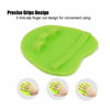 Picture of 1 Pack Soft Silicone Shower Brush, Body & Face & Short Hair Wash, Bath Exfoliating Skin Massage Scrubber, Dry Skin Brushing Glove Loofah, Fit for Sensitive and All Kinds of Skin (Green)