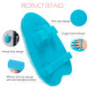 Picture of 2 Pack Soft Silicone Shower Brush, Body & Face & Short Hair Wash, Bath Exfoliating Skin Massage Scrubber, Dry Skin Brushing Glove Loofah, Fit for Sensitive and All Kinds of Skin (Blue+Gray)