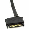 Picture of CRJ 15-Pin SATA to Dual 3-Pin and 4-Pin PWM Sleeved Fan 12V Power Adapter Cable