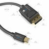 Picture of 4K Mini DisplayPort to DisplayPort Cable (Mini DP to DP) - 3ft - with Special A.I.S. Shielding in DisplayPort Connector, Mini DisplayPort/Thunderbolt 1 & 2 for PC, Laptop & Mac by CableDirect