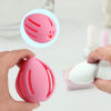 Picture of Silicone Makeup Sponge Holder, INTOLIVES Breathable Beauty Sponge Blender Case Beauty Eggs Carrying Case Make-up Sponges Container Shatterproof Makeup Sponge Storage Box for Travel (Pink)