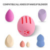 Picture of Silicone Makeup Sponge Holder, INTOLIVES Breathable Beauty Sponge Blender Case Beauty Eggs Carrying Case Make-up Sponges Container Shatterproof Makeup Sponge Storage Box for Travel (Pink)