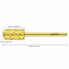 Picture of USA Pana 3/32" Safety Nail Carbide - Smooth Round Top Large Barrel Head for Electric Dremel Drill Machine - Grit Size: (4X Coarse, Large Barrel - Gold)