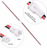 Picture of Letool 30 Pairs JST 1.25mm 2 Pin Micro Male Female Connector Plug with Red Black Wire Cable 80mm