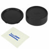 Picture of Haoge Camera Body Cap and Rear Lens Cap Cover Kit for Leica M LM Mount Camera Lens Such as M240, M240P, M262, M3, M2, M1, M4, M5, CL, M6, MP, M7, M8, M9, M9-P, M Monochrom, M-E, M, M-P, M10, M-A