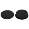 Picture of Haoge Camera Body Cap and Rear Lens Cap Cover Kit for Canon EOS EF EF-S EFS Mount Camera Lens Such as 10D 20D 30D 40D 50D 60D 70D 77D 80D 90D 1D 1DC 1Ds 1DX 5D 5DS 6D 7D Mark I II III IV