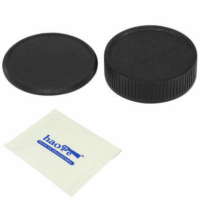 Picture of Haoge Camera Body Cap and Rear Lens Cap Cover for M42 42mm Screw Mount Camera Lens